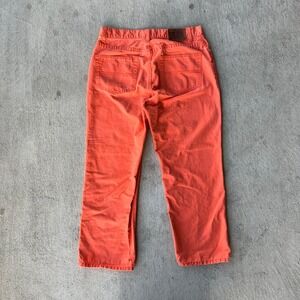 Y2K Polo Jeans Ralph Lauren Orange Cotton Straight Leg Pants Women Size 8